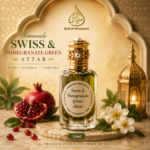 Homemade Swiss & Pomegranate Green Attar – Premium Alcohol-Free Perfume Oil